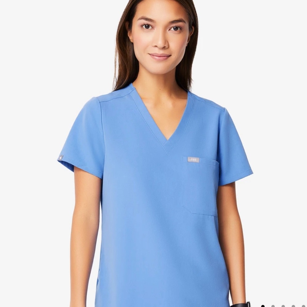 Figs Ciel Blue Catarina XXS Top